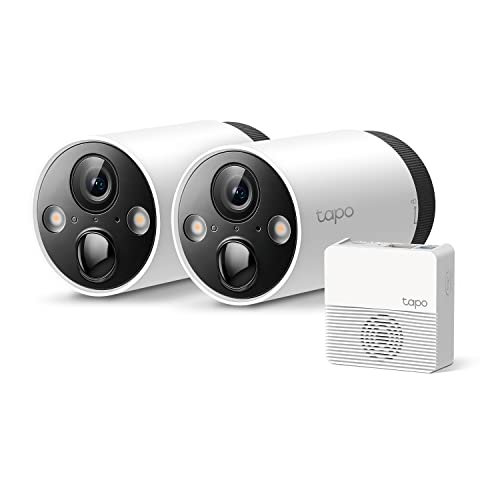 TP-Link Tapo 2K QHD Sistema de cámara de seguridad inalámbrica para exteriores, batería de hasta 180 días, visión nocturna a color con sensor de luz estrella, detección de