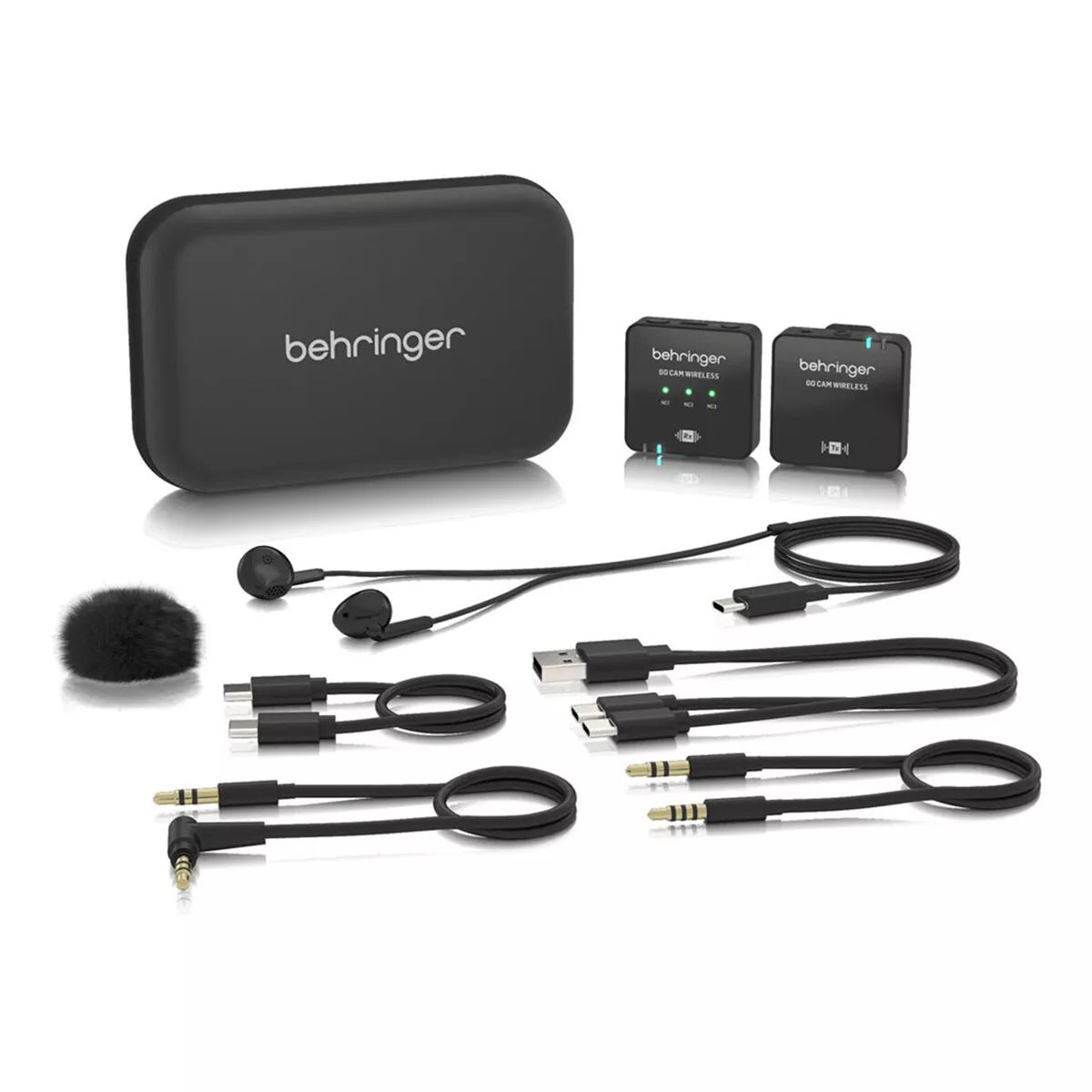 Sistema de micrófono inalámbrico digital con clip Behringer GO CAM para creadores de contenido 0508-AAT86-001