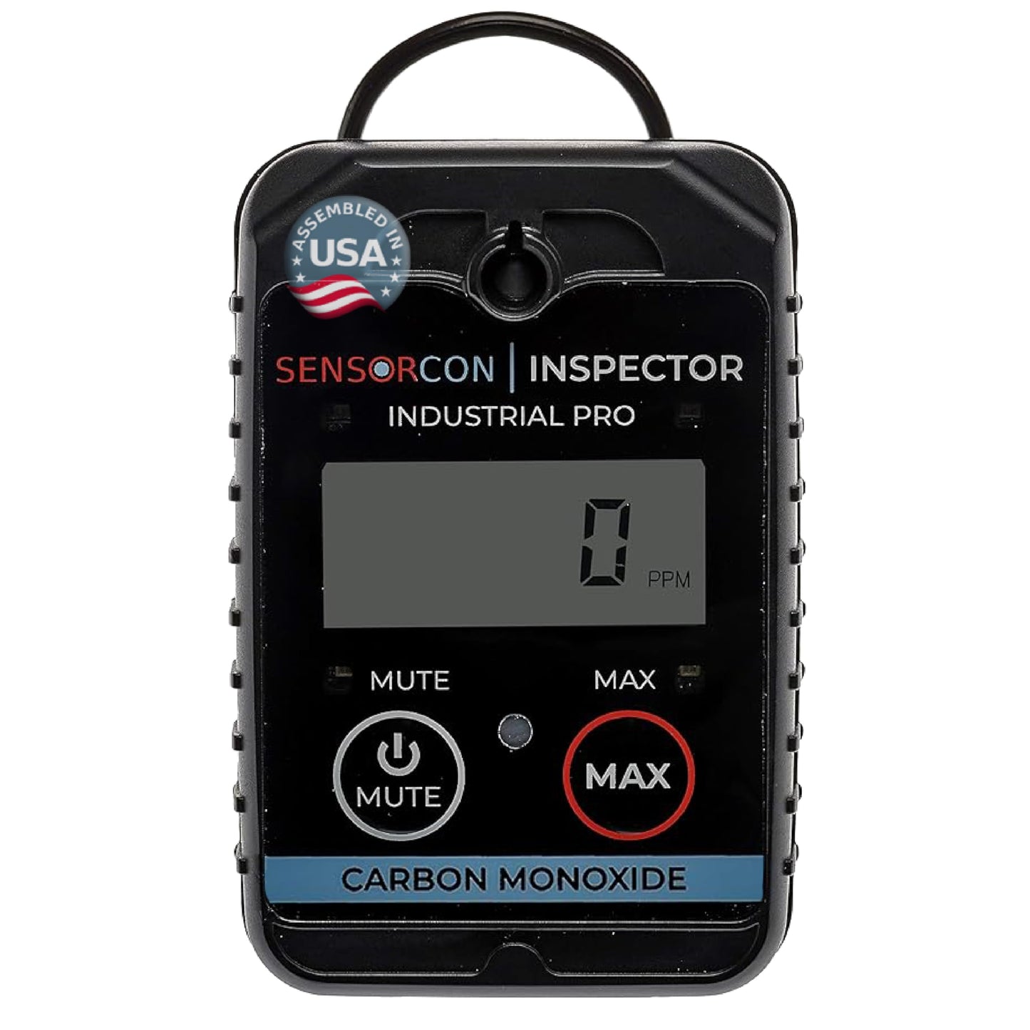 Inspector 2 CO Industrial Pro Monitor de gas de monóxido de carbono, puntos de alerta ajustables, alertas visuales, audibles y vibratorias, función TWA #INS2-C0-03