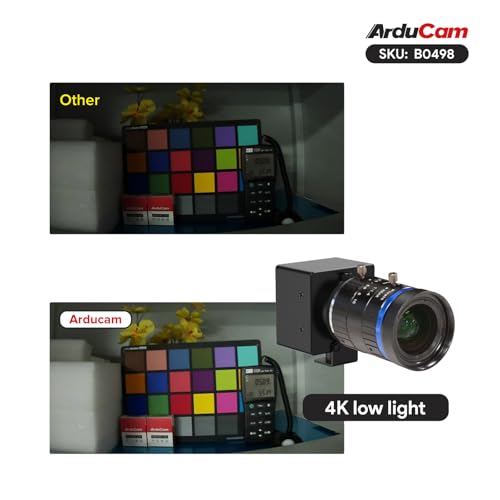 Arducam Módulo de cámara USB 4K, cámara USB de alta velocidad de 90 FPS, cámara web de enfoque manual de 8.3 MP con lente de montaje en C de 0.630 in, STARVIS 2 IMX585 cámara USB 3.0 de poca luz para