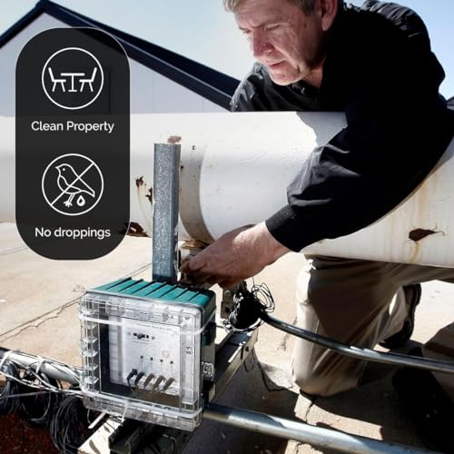 Bird-X Ultrason X, REPELENTE DE AVES ULTRASONICO cobertura 3600 pies cuadrados 4 ALTAVOCES