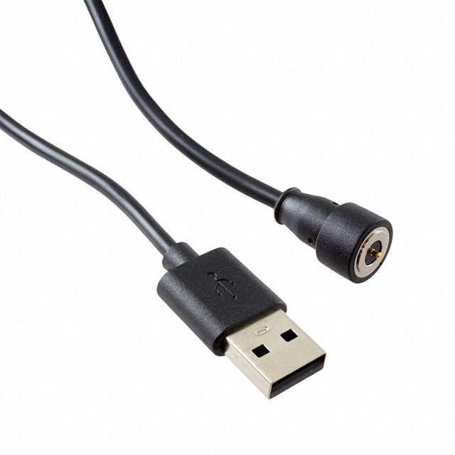 Adam Tech CA-ST2-PHR-202-M - Clavija circular, macho, de 01 pos (magnético) a clavija de conexión macho USB A 3.35' (1.02m)