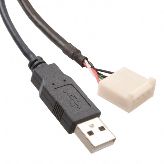 Lascar Electronics CABLE USB A-SIL5 Panel Pilot Enchufe rectangular de 05 pos a clavija de conexión USB A macho 0.33' (100.0mm)