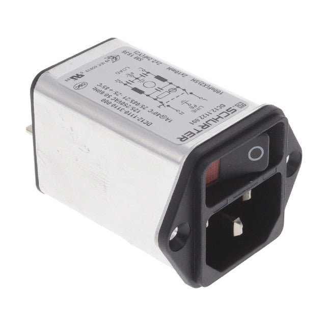 SCHURTER Inc. DC12.1122.001 DC12 - Receptáculo, clavijas macho - Módulo - -