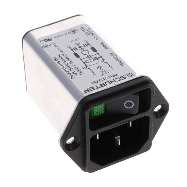 SCHURTER Inc. DC12.2132.001 DC12 - Receptáculo, clavijas macho - Módulo - -