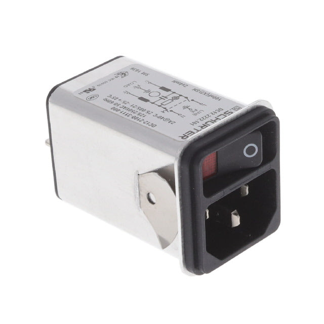 SCHURTER Inc. DC12.2222.101 DC12 - Receptáculo, clavijas macho - Módulo - -