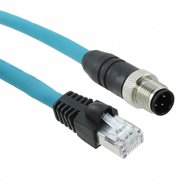 Alpha Wire DR04QR118 TL359 - Circular de 04 pos macho a RJ45, 8p4c 32.81' (10.00m)
