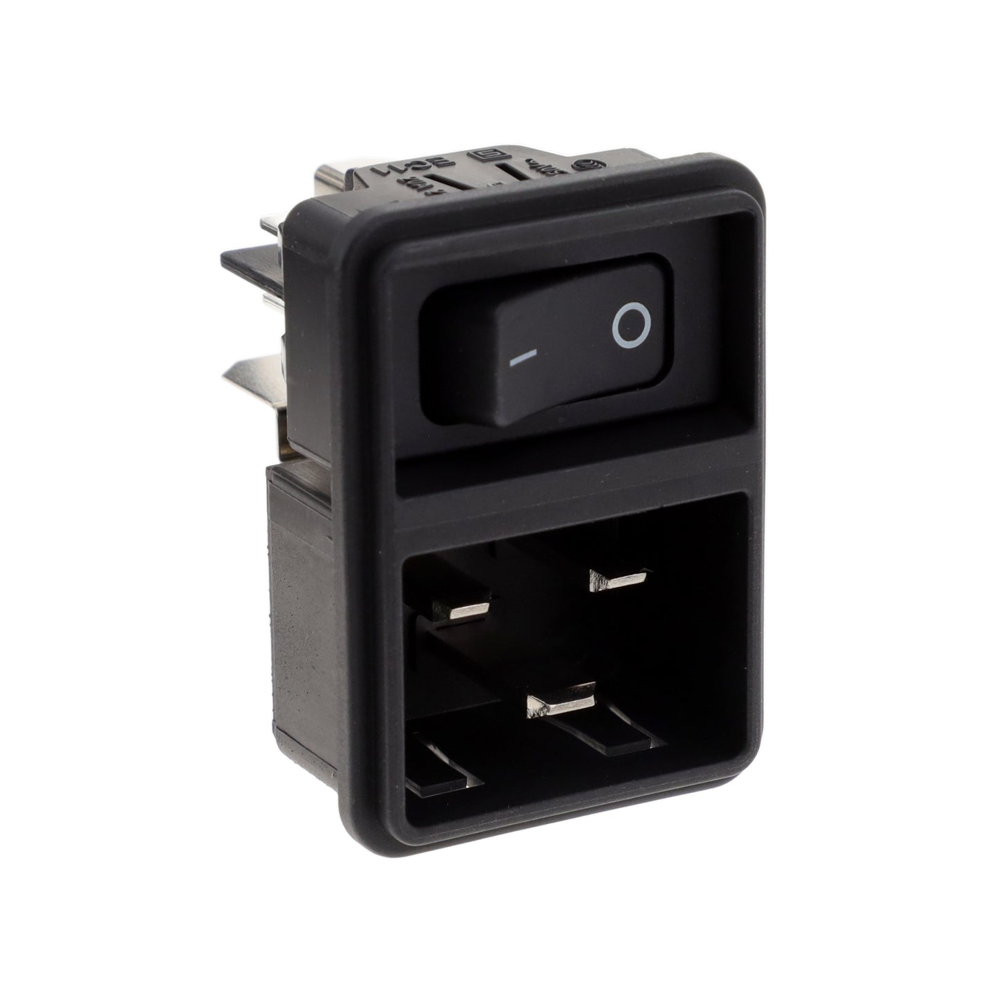 SCHURTER Inc. EC11.0001.201.21 - - Receptáculo, hojas macho, módulo 20A 250VCA