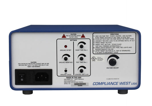HT-3000S Hipot Tester 2000Vac @ 20mA 2800Vdc @ 5mA Adjustable Ground Continuity UL Listed