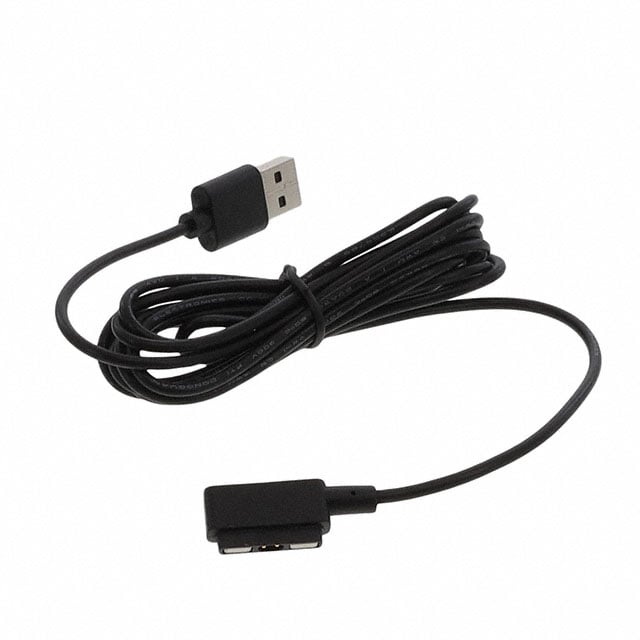GlobTek, Inc. MAG2C2A11852MUSBA(R) - Clavija rectangular, macho, de 02 pos y de ángulo recto (magnético) a clavija de conexión macho USB A 6.56' (2.00m)