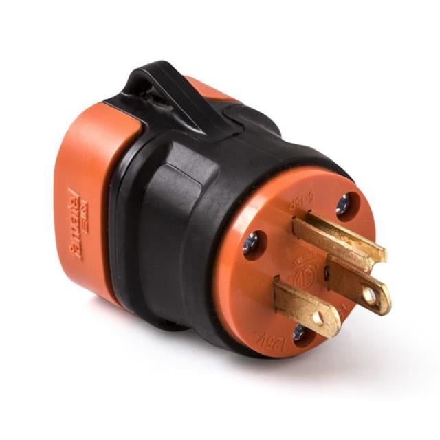 Famatel USA 0-1115-R - NEMA 5-15P Clavija de conexión, hojas macho 15A 125V