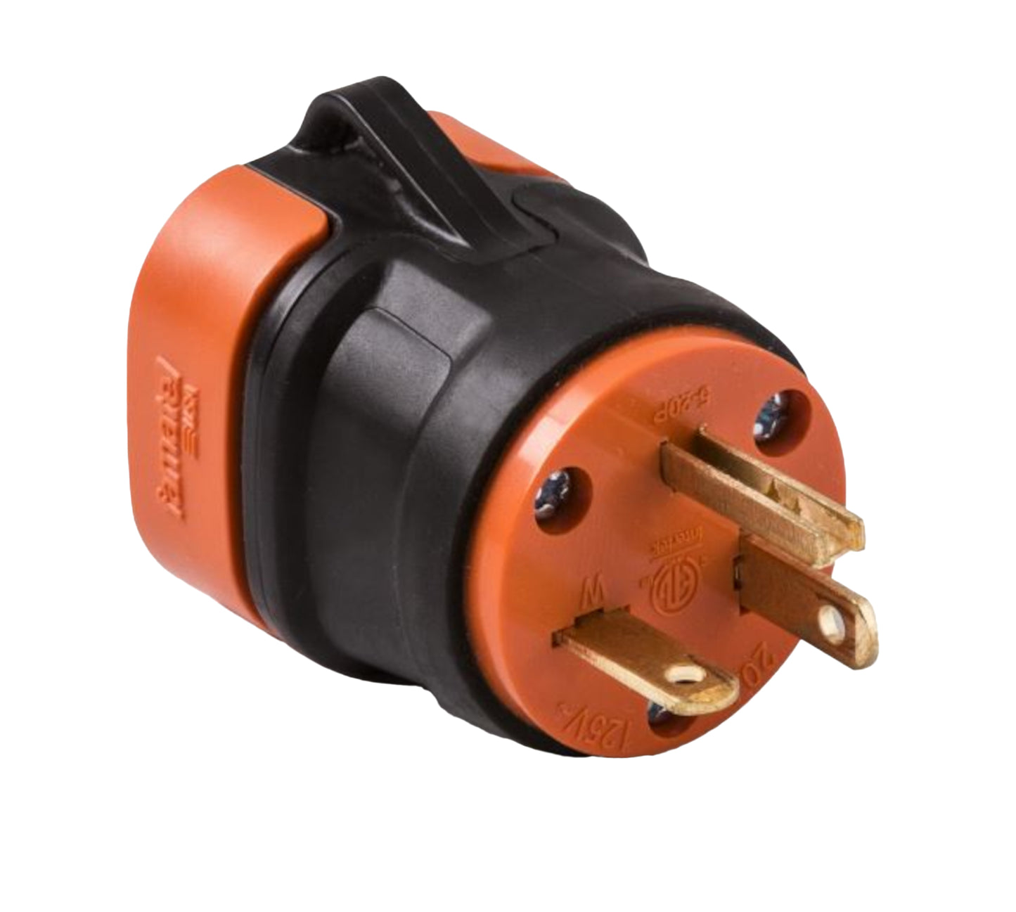 Famatel USA 0-1120-R - NEMA 5-20P Clavija de conexión, hojas macho 20A 125V