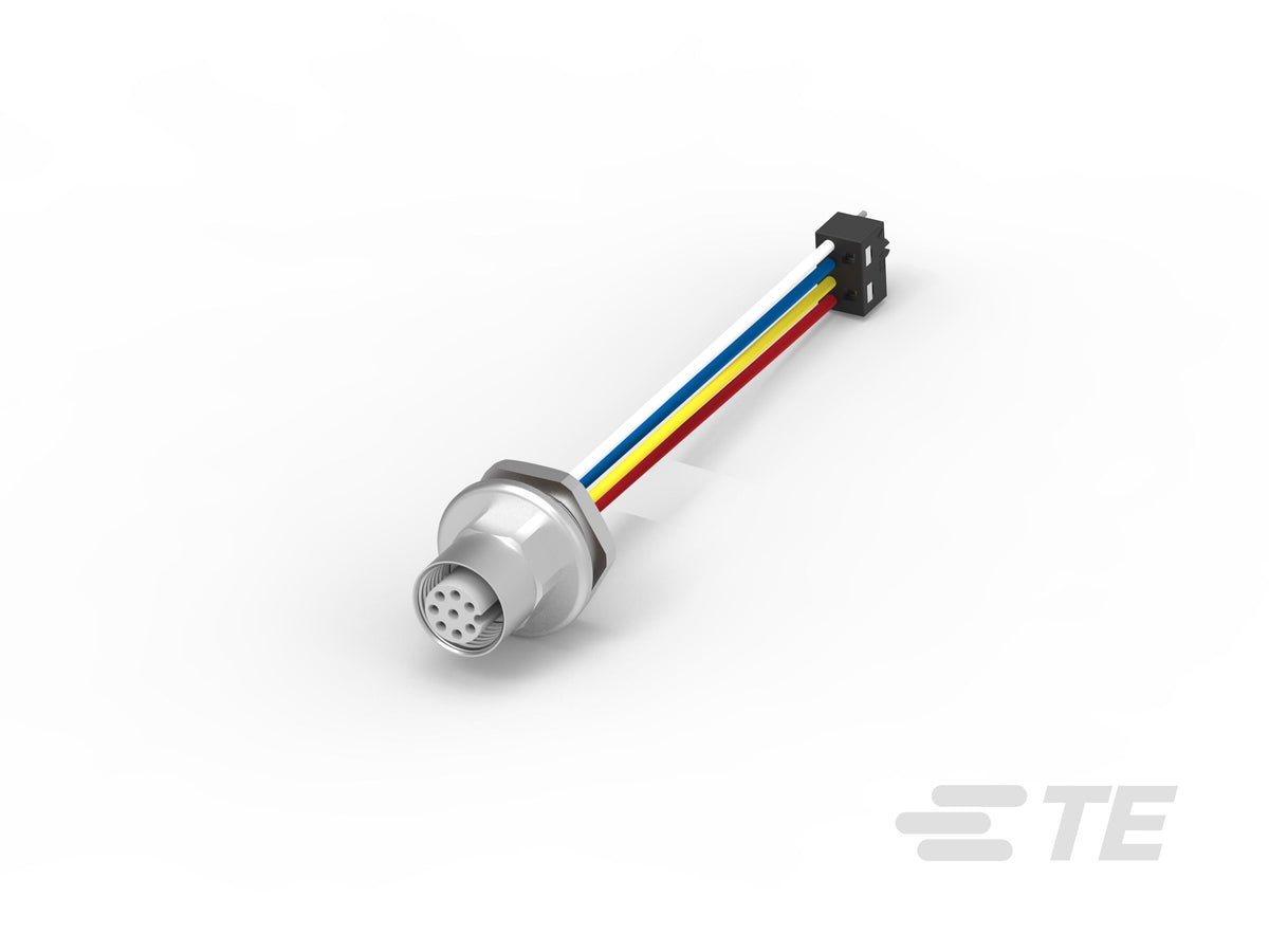 TE Connectivity AMP Connectors 1-2823590-6 M12 Circular 08 pos hembra a rectangular 08 pos hembra 0.26' (80.0mm)