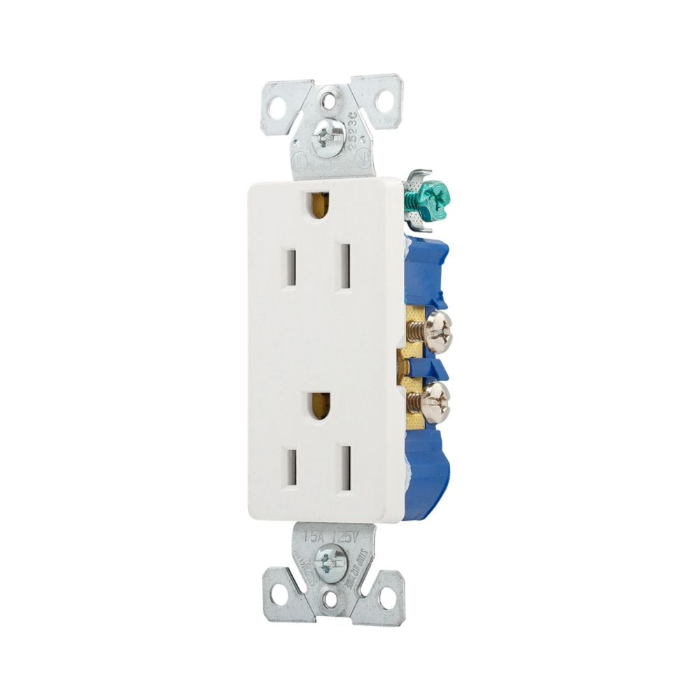 Eaton Wiring Devices 1107W-BOX 1107 NEMA 5-15R Receptáculo, enchufes hembra 15A 125VCA