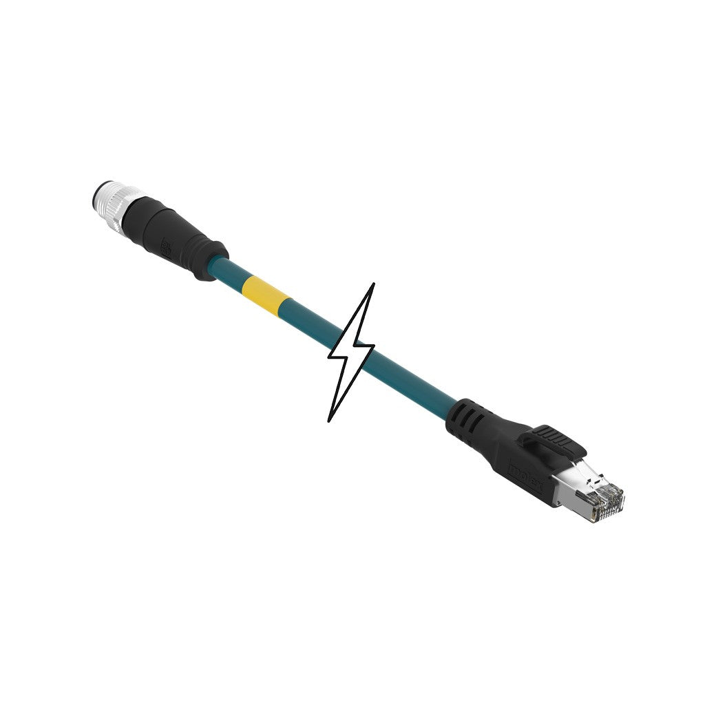 Molex 1201088461 120108 Circular de 04 pos macho a RJ45, 8p4c 65.62' (20.00m)