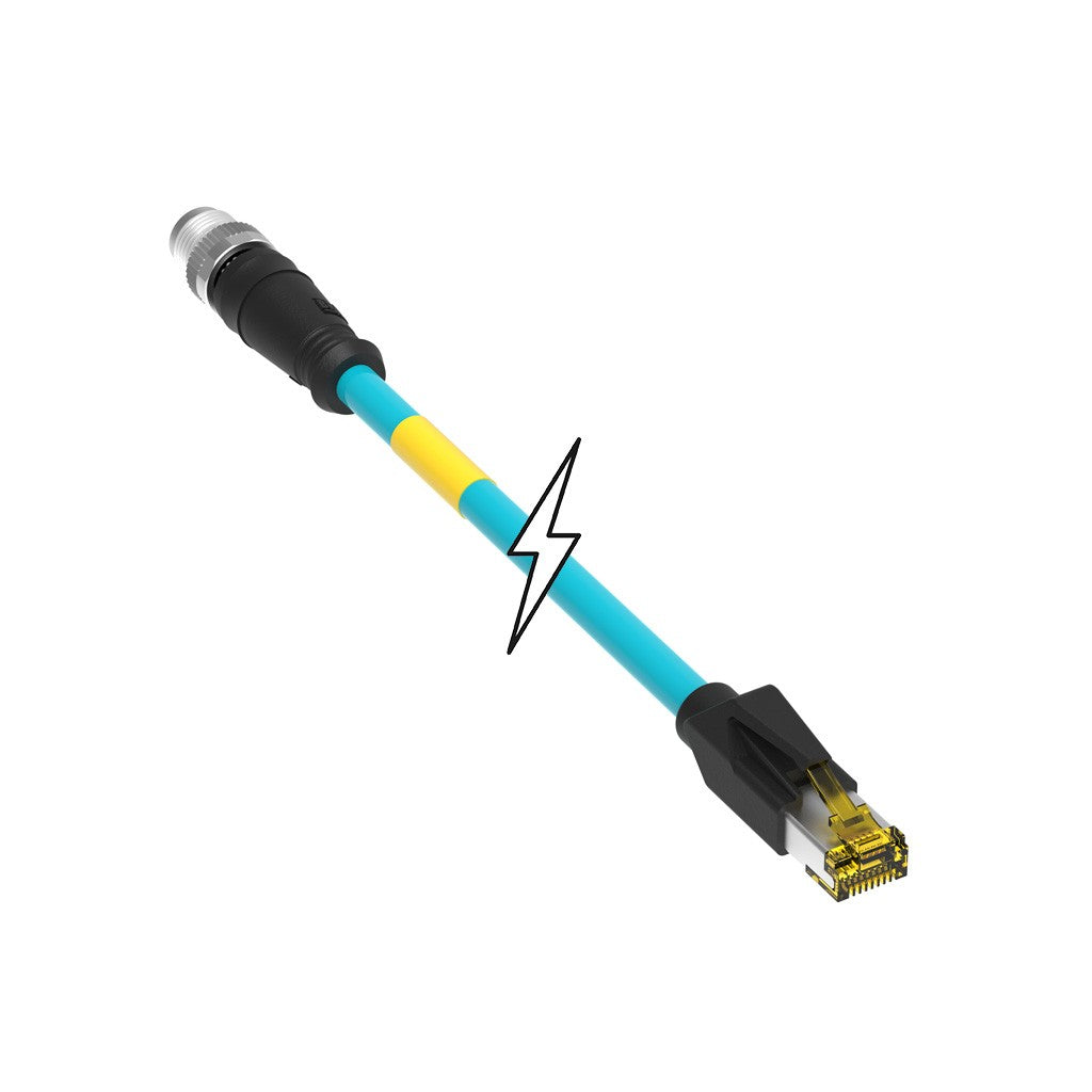 Molex 1203410509 120341 Circular de 08 pos macho a RJ45, 8p8c 98.43' (30.00m)