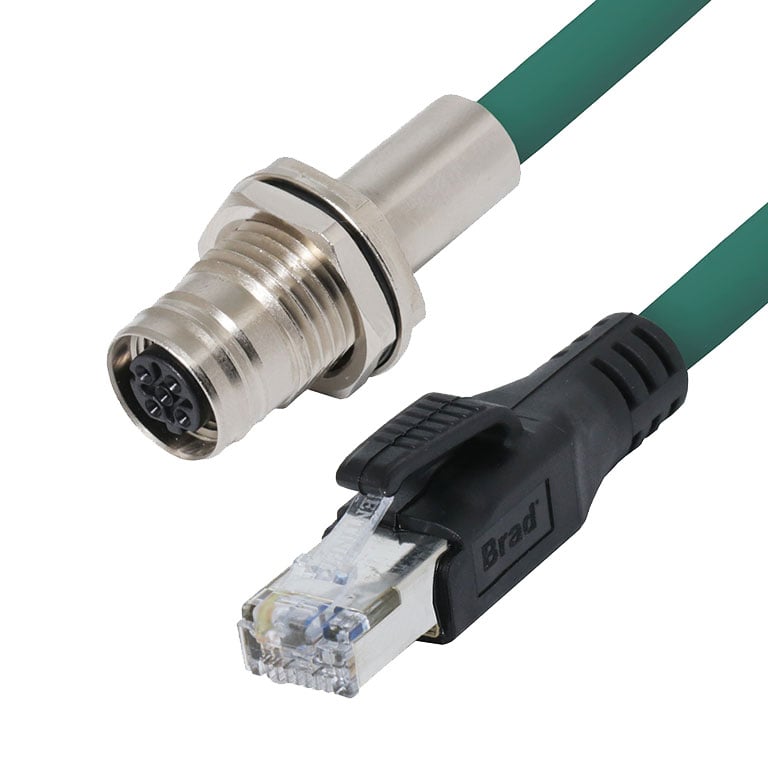 Molex 1204061046 120406 Circular, hembra y de 04 pos a RJ45, 8p4c 1.64' (500.0mm)