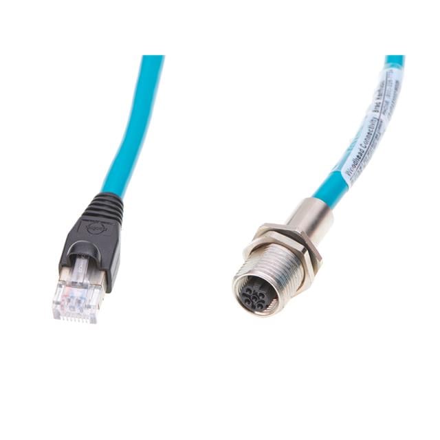 Molex 1300540020 Brad Ultra-Lock 130054 Circular, hembra y de 04 pos a RJ45, 8p4c 1.64' (500.0mm)