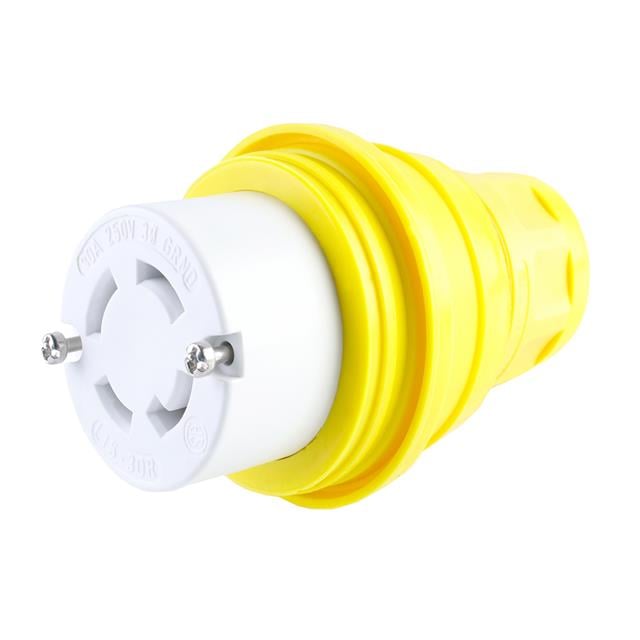 Molex 1301470107 Watertite 130147 NEMA L15-30R Receptáculo, enchufes hembra 30A 250VCA, 3 fase