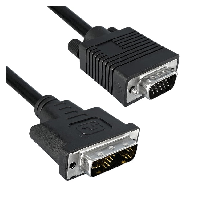 Qualtek 1321001-03 - D-Sub macho de 15 pos. y alta densidad (HD) a DVI-A macho 3.00' (914.4mm)