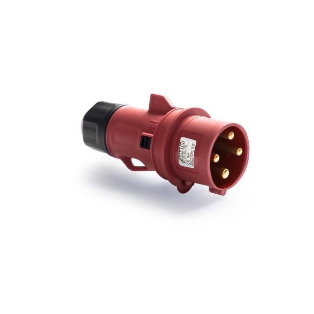 Famatel USA 13302 * Pin y manguito (3P4W) Clavija de conexión, clavijas macho 32A 400VCA