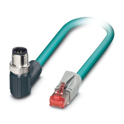Phoenix Contact 1408758 - Circular 08 pos macho, ángulo recto a RJ45, 8p8c 1.64' (500.0mm)