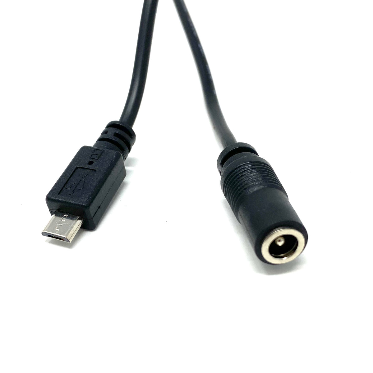 GlobTek, Inc. CMB11850M5MICB(R) - Conector tipo barril - 2.1mm DI, 5.5mm DE a clavija de conexión Micro USB B 1.64' (500.0mm)