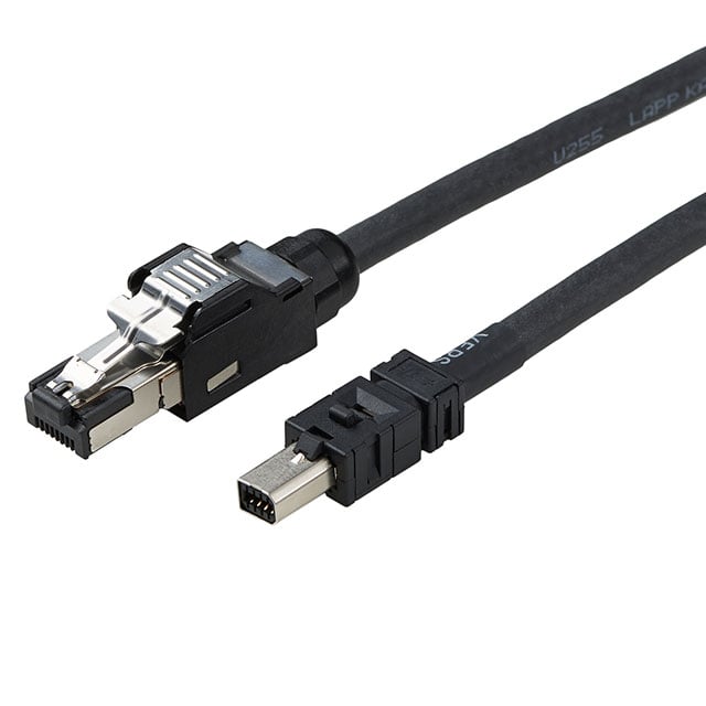 TE Connectivity AMP Connectors 2-2205133-1 - Industrial Mini, Tipo 1 a RJ45, 8p8c 1.64' (500.0mm)
