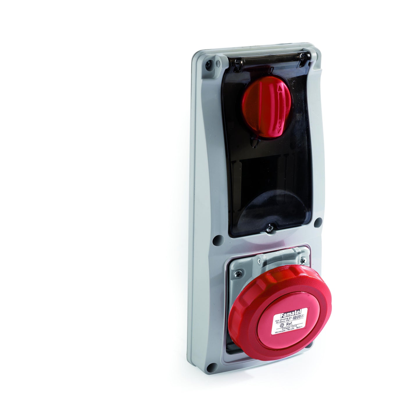 Famatel USA 25727 * Pin y manguito (3P4W) Receptáculo, toma hembra 32A 380/440VCA