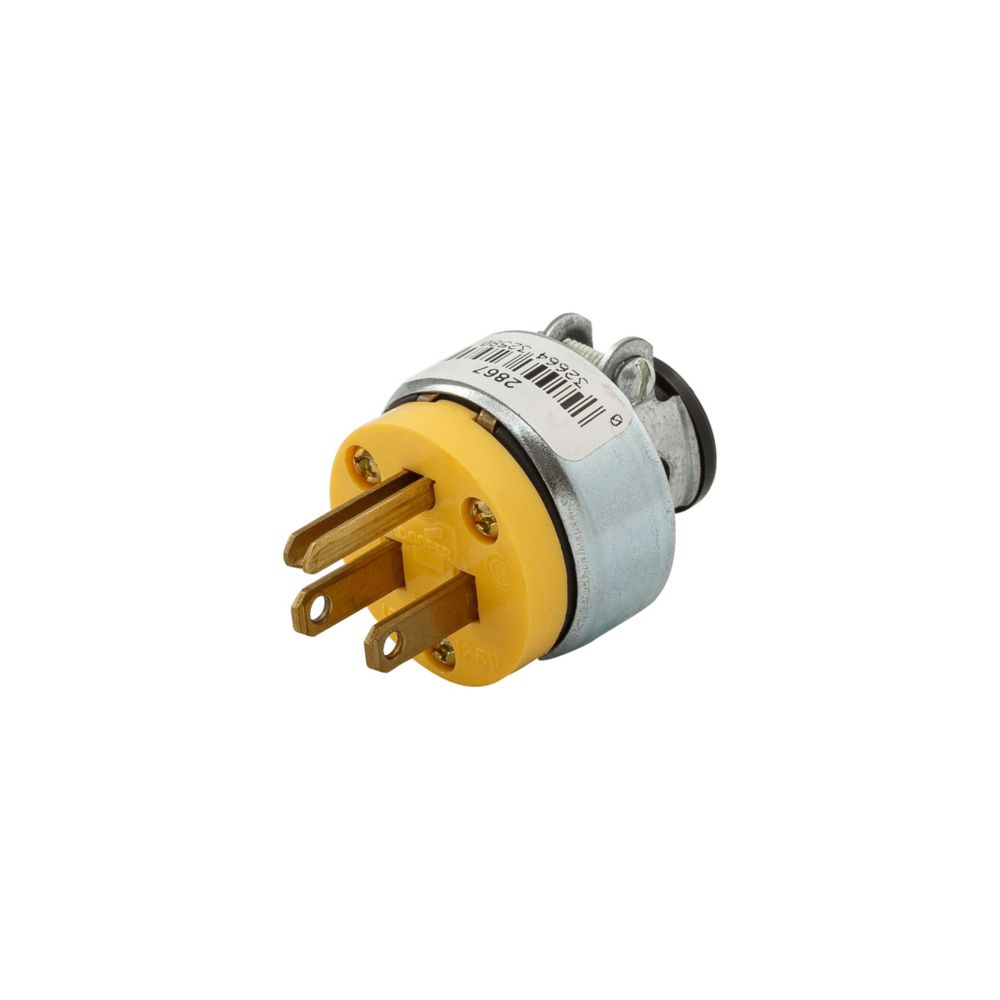 Eaton Wiring Devices 2867-BOX - NEMA 5-15P Clavija de conexión, hojas macho 15A 125VCA