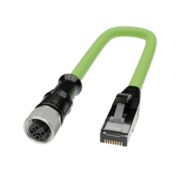 Dinkle Corporation, USA 299-D4PF030 299 Circular, hembra y de 04 pos a RJ45, 8p4c 9.84' (3.00m)