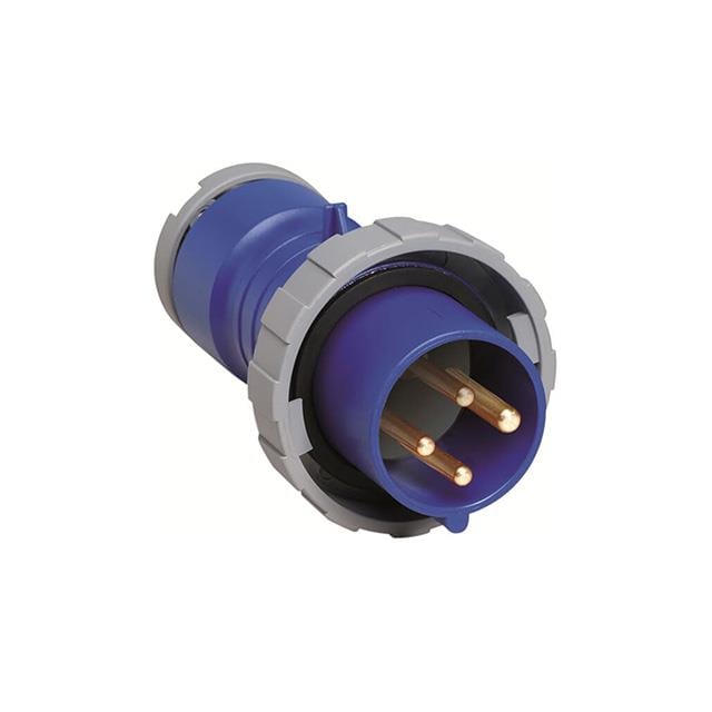 Amphenol Sine Systems Corp 2CMA100334R1000 Tough & Safe Pin y manguito (3P4W) Clavija de conexión, clavijas macho 30A 200/250V, 3 fase