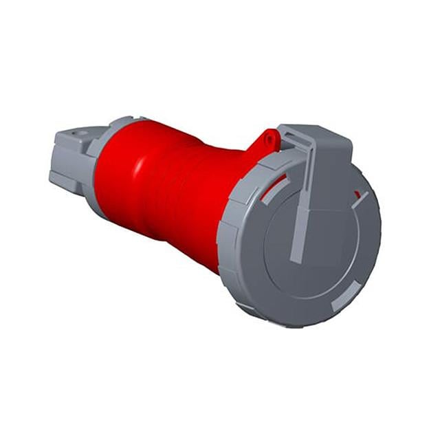 Amphenol Sine Systems Corp 2CMA100337R1000 Tough & Safe Pin y manguito (3P4W) Receptáculo, enchufes hembra 30A 480V, Trifásico