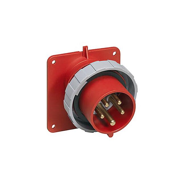 Amphenol Sine Systems Corp 2CMA166664R1000 Tough & Safe Pin y manguito (4P5W) Receptáculo, clavijas macho 32A 200/415V
