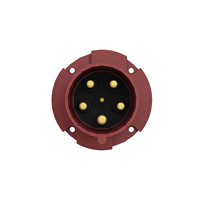 Amphenol Sine Systems Corp 2CMA167234R1000 Tough & Safe Pin y manguito (4P5W) Receptáculo, clavijas macho 63A 200/415V