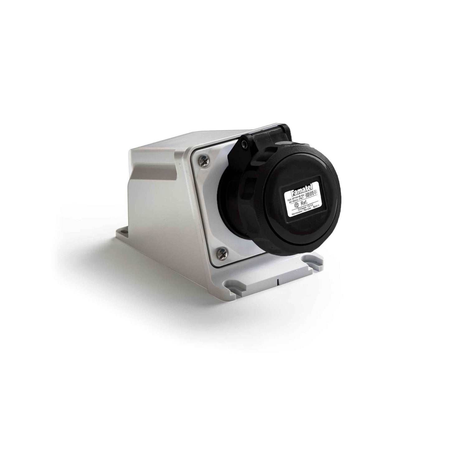 Famatel USA 24490 * Pin y manguito (3P4W) Receptáculo, toma hembra 16A 480/500V