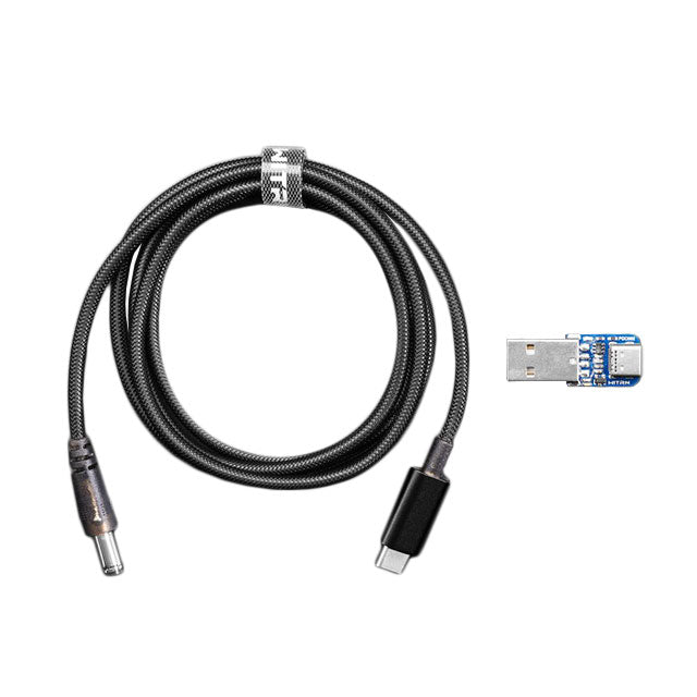 Adafruit Industries LLC 5501 - Enchufe de barril - 2.1mm DE, 5.5mm DE a USB C macho 3.28' (1.00m)