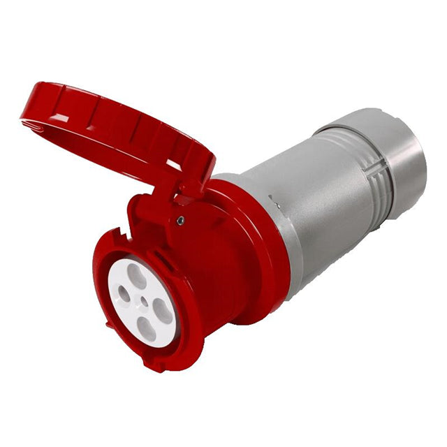 Scame 460C7W Pin & Sleeve Pin y manguito (3P4W) Receptáculo, enchufes hembra 60A 480VCA, 3 fase