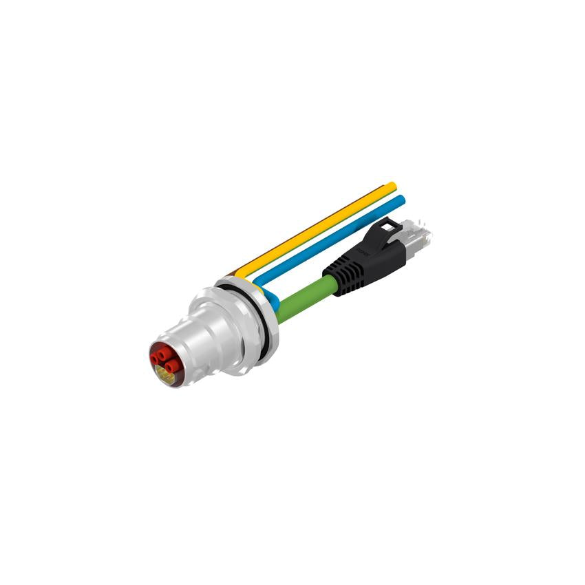 Amphenol CONEC 57-22002 57 Circular 07 pos macho a RJ45, 8p4c y conductores 6.56' (2.00m)