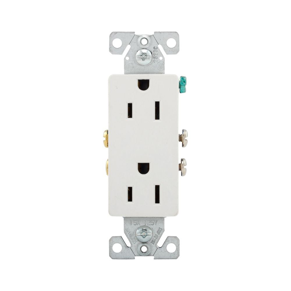 Eaton Wiring Devices 1107W - NEMA 5-15R Receptáculo, enchufes hembra 15A 125VCA