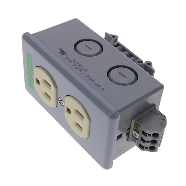 WAGO Corporation 8002-025/K050-0613/000-2100 8002 NEMA 5-15R Receptáculo, enchufes hembra 15A 120VCA
