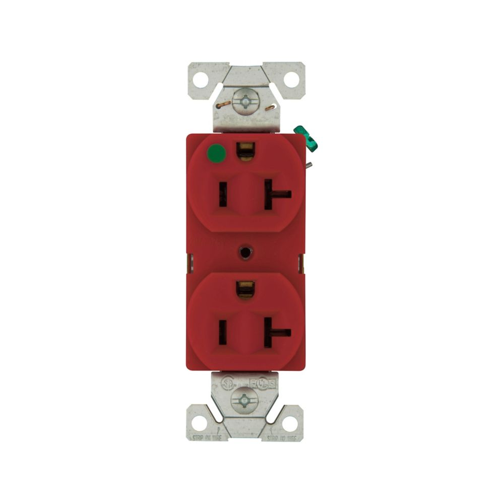 Eaton Wiring Devices 8300RD 8300 NEMA 5-20R Receptáculo, enchufes hembra 20A 125VCA