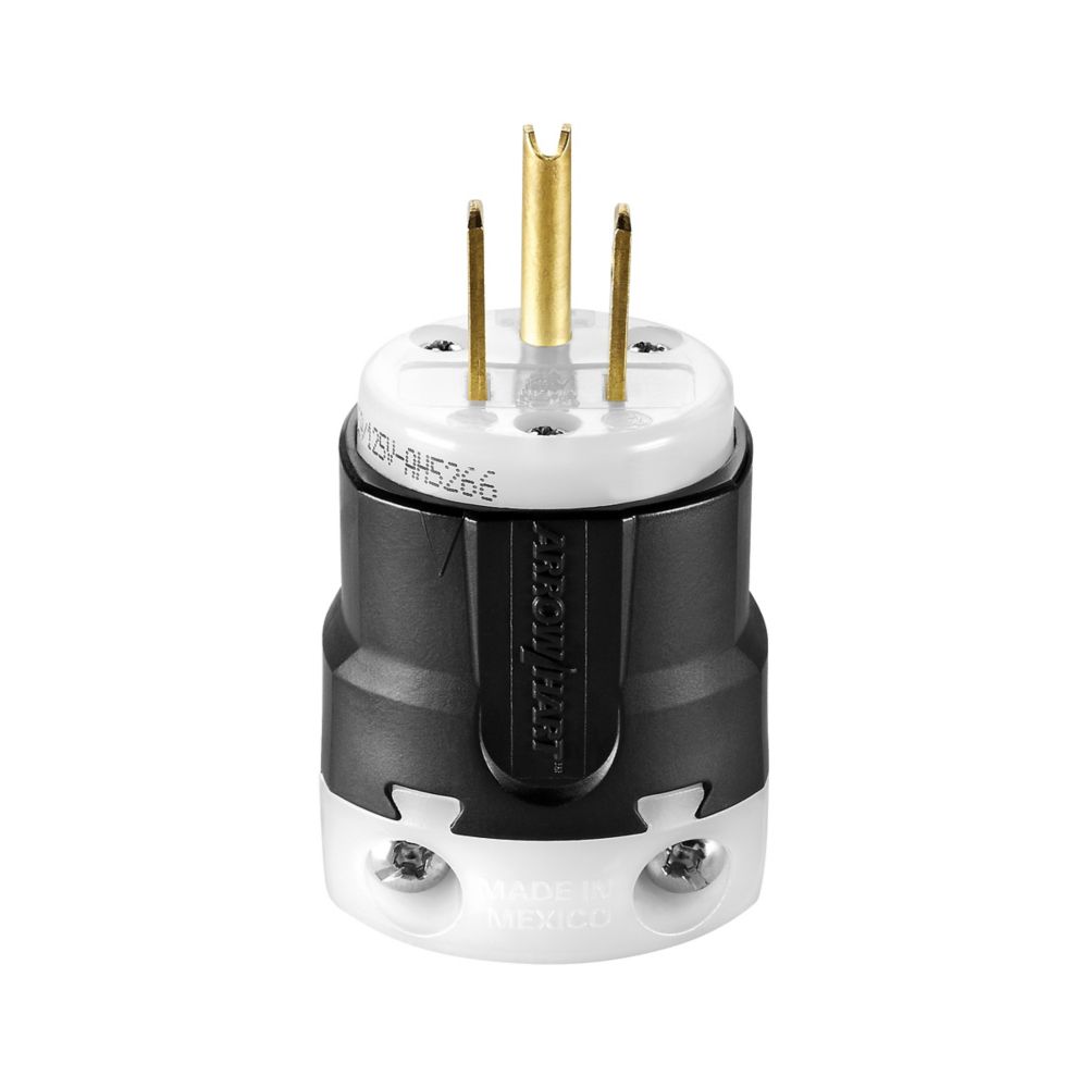 Eaton Wiring Devices AH5266 - NEMA 5-15P Clavija de conexión, hojas macho 15A 125VCA