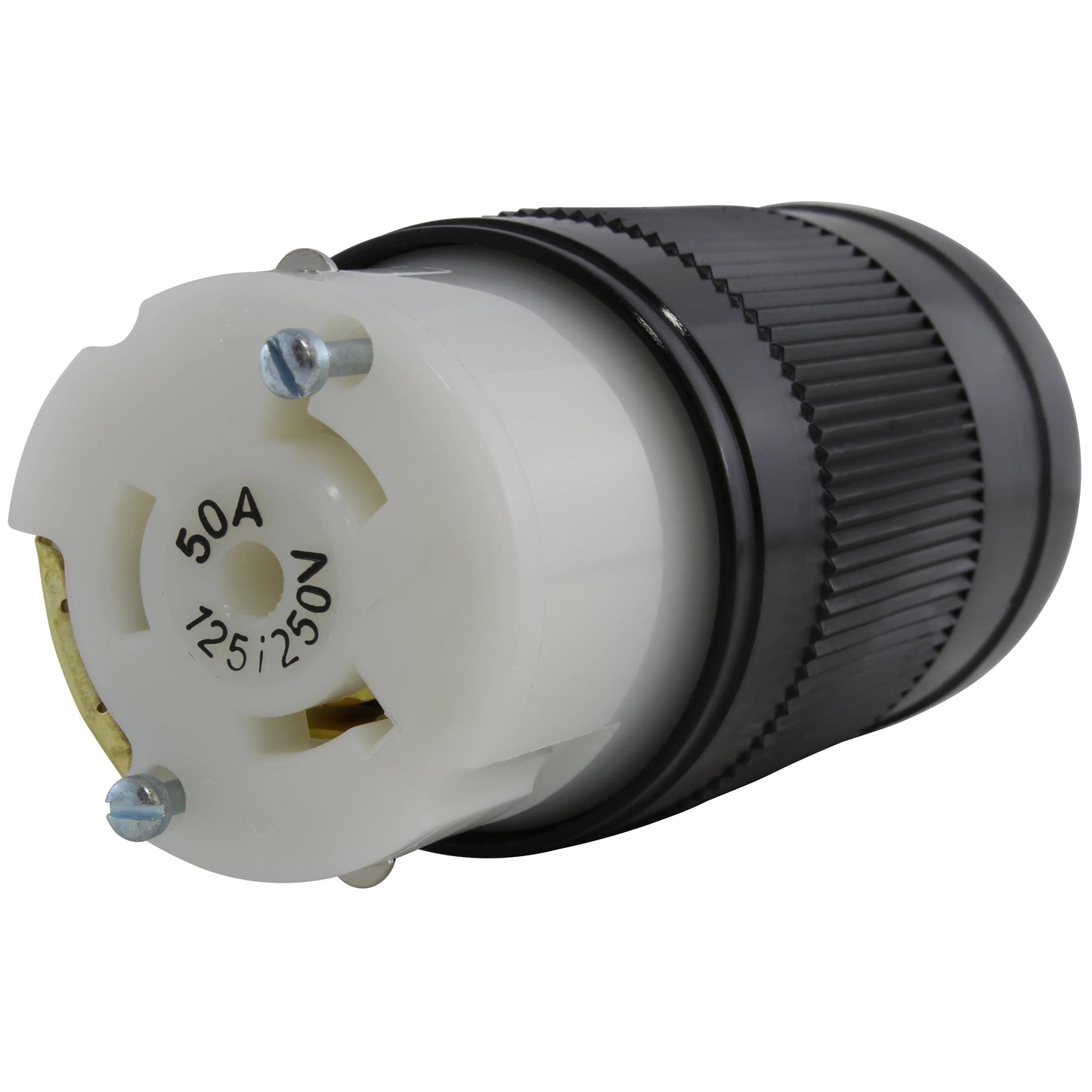 AC WORKS® AS-SS250R - NON-NEMA (3P4W), estilo California Clavija de conexión, enchufes hembra 50A 125/250V