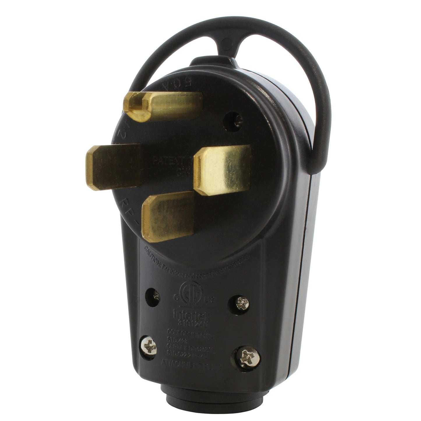 AC Connectors AS1450P AC WORKS® NEMA 14-50P Clavija de conexión, hojas macho 50A 125/250VCA