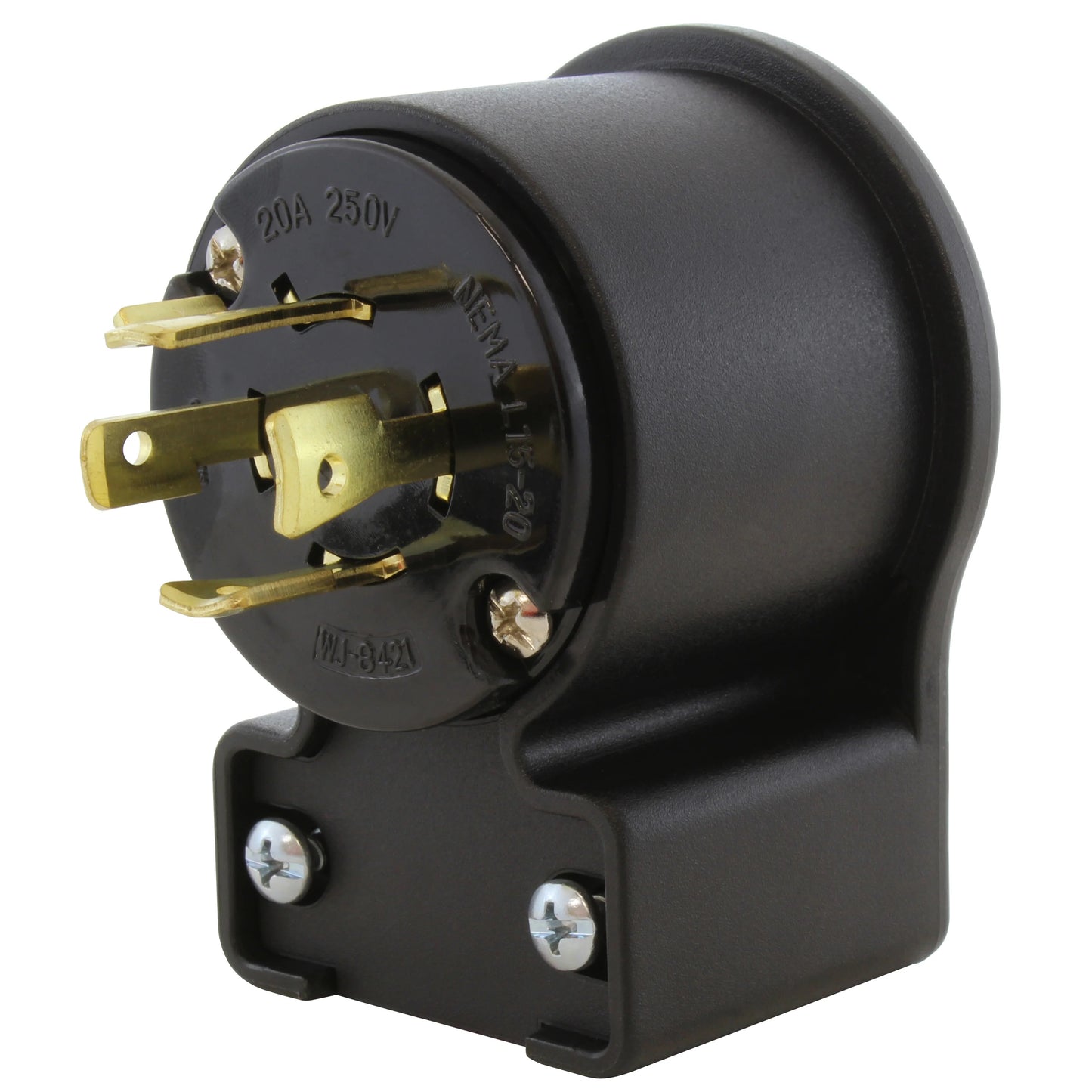 AC Connectors ASEL1520P AC WORKS® NEMA L15-20P Clavija de conexión, hojas macho 20A 250V, Trifásico