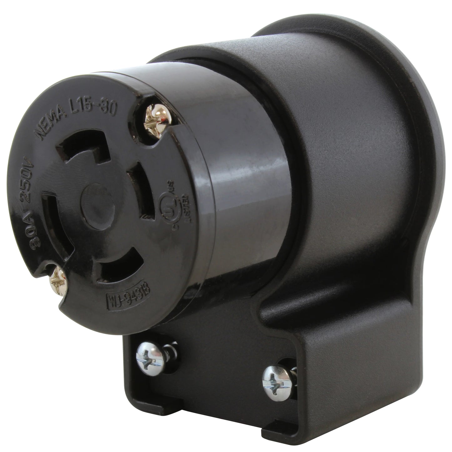 AC Connectors ASEL1530R AC WORKS® NEMA L15-30P Clavija de conexión, enchufes hembra 30A 250V, Trifásico
