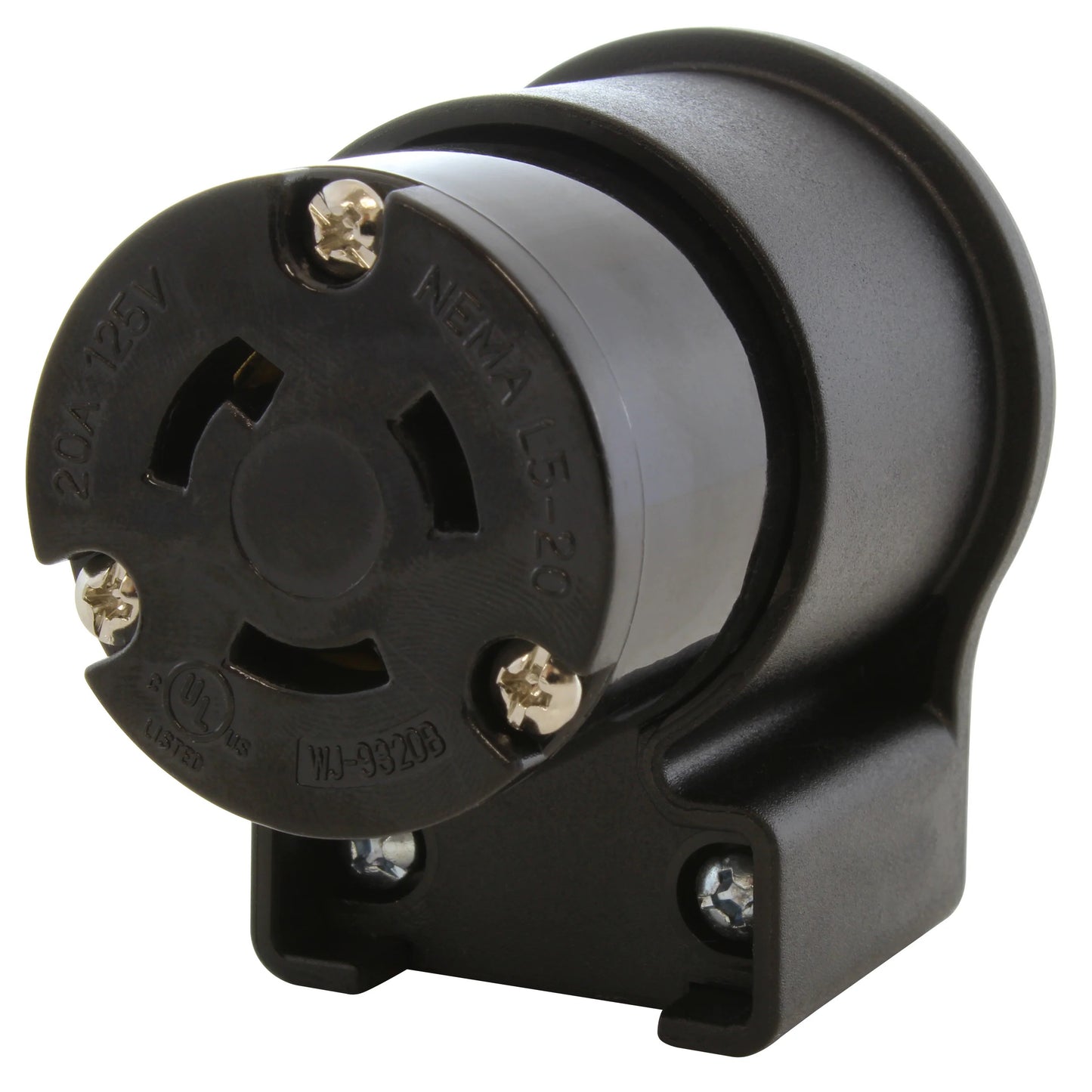 AC WORKS® ASEL520R - NEMA L5-20R Clavija de conexión, enchufes hembra 20A 125V