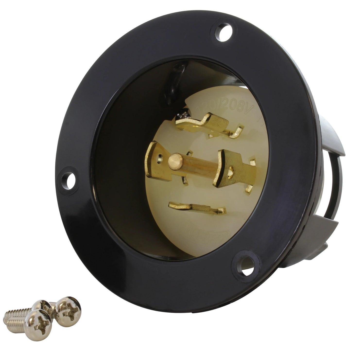 AC Connectors ASINL2120P AC WORKS® NEMA L21-20P Receptáculo, hojas macho 30A 120/208V, 3 Trifásico