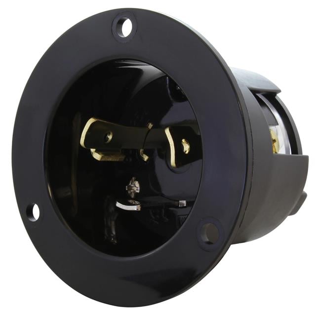 AC Connectors ASINL530P AC WORKS® NEMA L5-30P Clavija de conexión, hojas macho 30A 125V